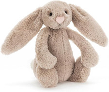 Bashful Beige Bunny Stuffed Animal, Small, 7 Inches
