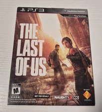 Naughty Dog The Last Of Us PlayStation 3 Cardboard Not For Resale Edition