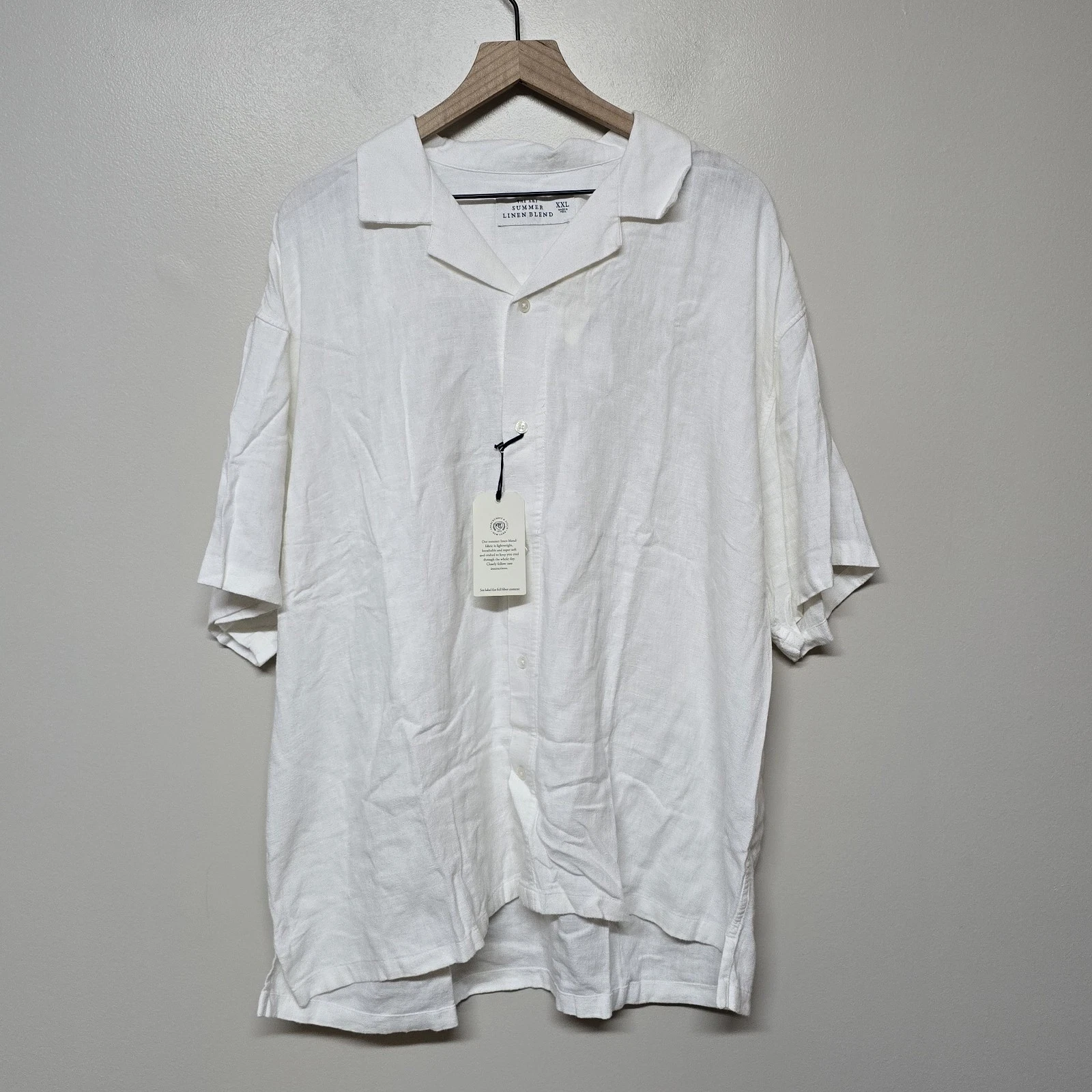 NEW Abercrombie & Fitch Summer Linen Blend Shirt Mens XXL White NWT
Opens in a new window or tab