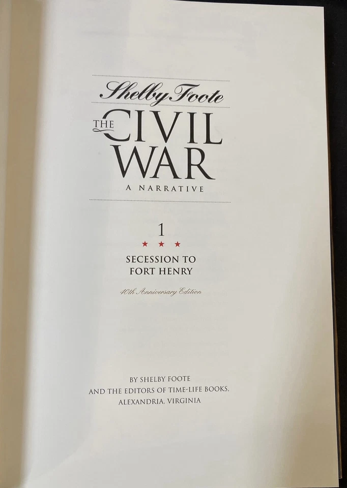 Shelby Foote THE CIVIL WAR A Narrative 14 Vol 40th Anniversary Edition Time-Life - Image 4 of 4
