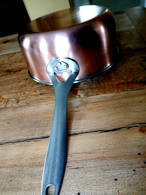 DANSK/Polaris Norway Copper Stainless lined Pot, Heavy 2.5 Quart Size.