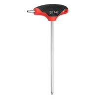 T-Griff Torx-SchlüSsel T40 S2-Stahl Torx-Schraubendreher Rot Schwarz