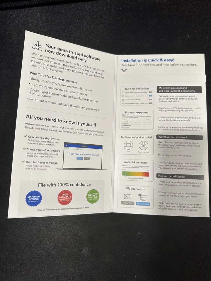 NEW Intuit TurboTax 2024 Home and Business Windows/Mac - Image 3 of 3