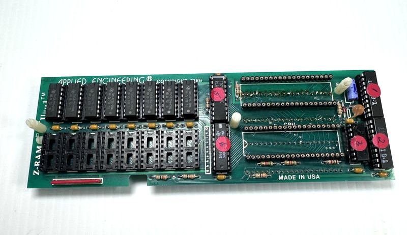 APPLE IIc Applied Engineering Z-RAM Ultra 1 Board - Untested