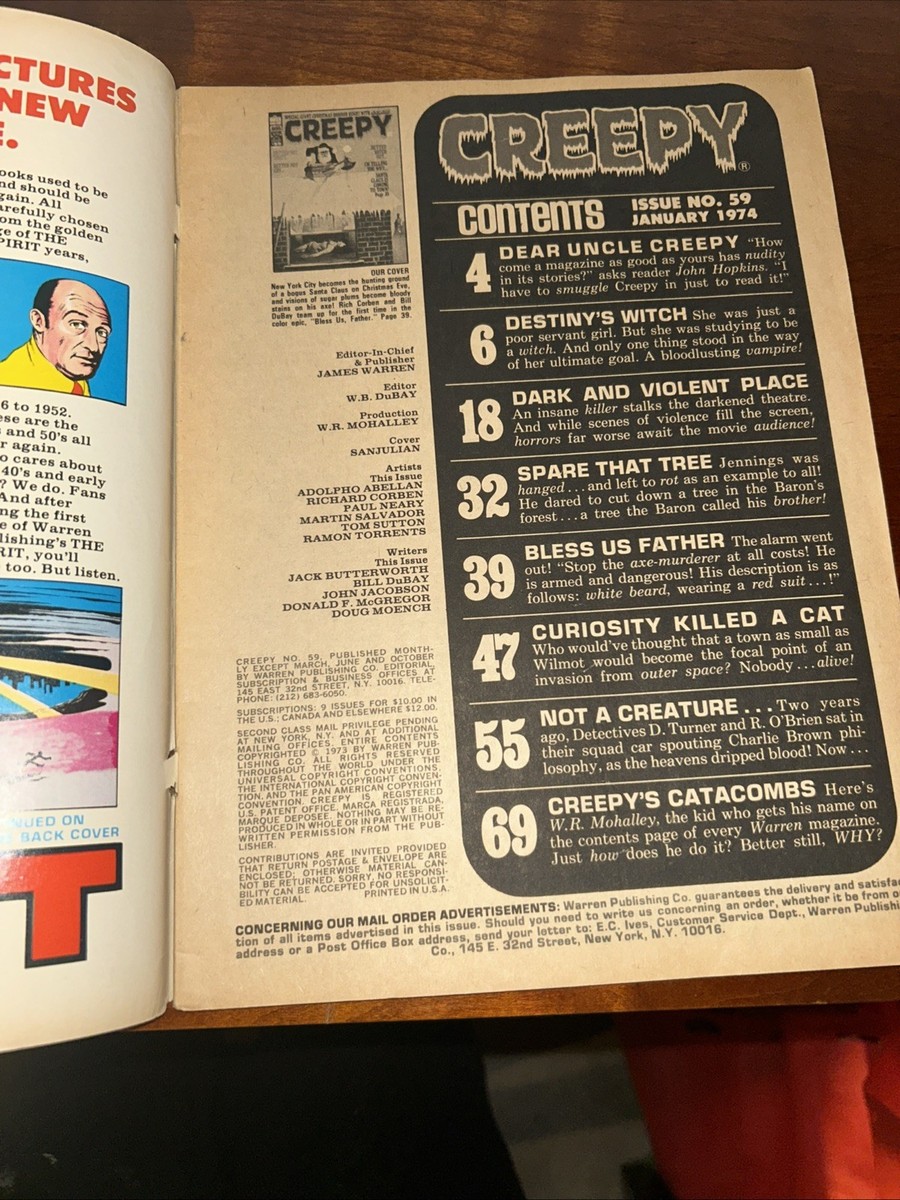 Creepy #59 (Warren Publishing January 1974) | eBay