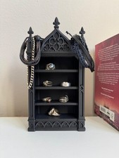 Gothic Cathedral Jewellery Display Shelf Black Multi Level Ring Stand