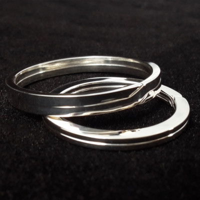 925 Sterling Silver Split Key Ring, Key Chain, 28 or 32mm | eBay