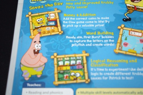 Leapster SpongeBob Game Leapster 2 K-1st Grades Reading & Math Teacher -DD ! - Picture 6 of 7