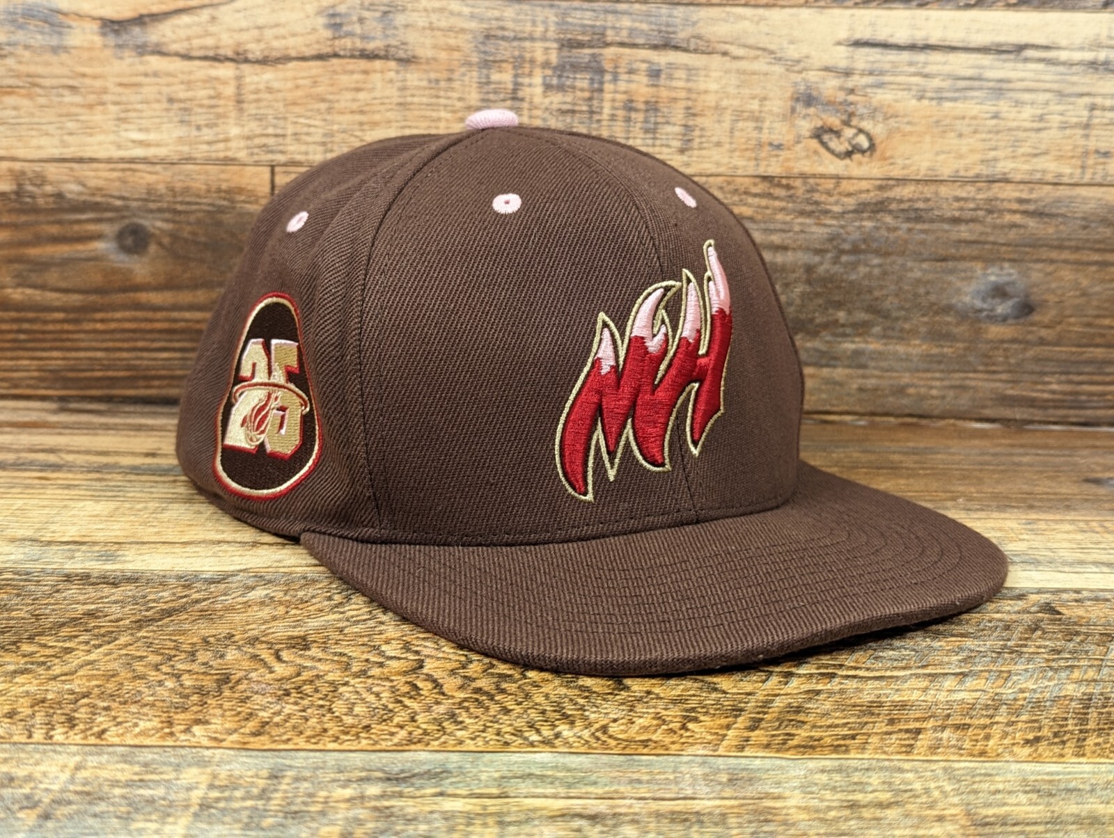 PONY Cappello Miami Heat Taglia 7 1 4 Mitchell & Ness legno duro classico culla