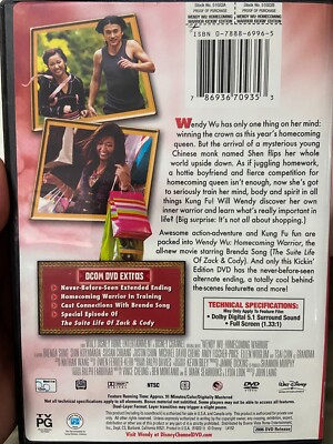 Wendy Wu : Homecoming Warrior region 1 DVD (2006 Walt Disney