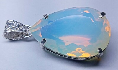 Fire Opal Locket Pear Cut 78.45 Ct Pendant Natural Gemstone EGL Certified PD052