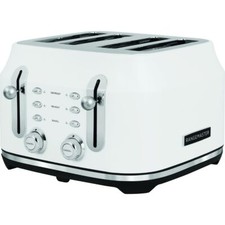 Rangemaster PCG RMCL4S304WH Classic 4 Slice Toaster White