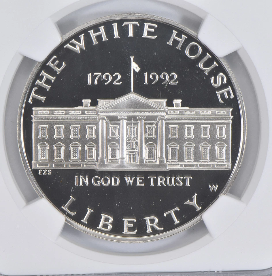 1992 W White House Commemorative Proof Silver Dollar NGC PF70 - Image 3 of 4