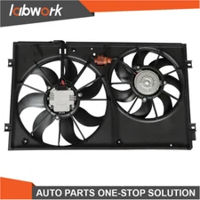Labwork Radiator Condenser Cooling Fan Assembly For 2009-2013 Volkswagen Jetta