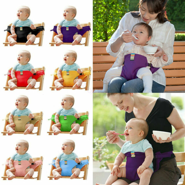 Baby Portable Feeding Seat Belt Baby High Chair Safety Belt Trolley Strap Cover