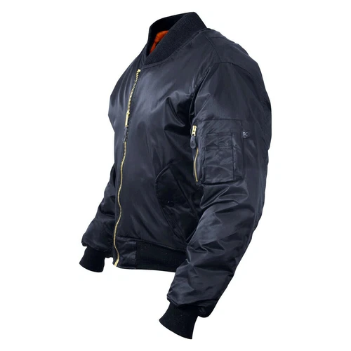 ROTHCO  SMALL MA-1 FLIGHT JACKET MILITARY REVERSIBLE ORANGE 7325 NAVY SMALL video thumbnail