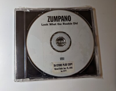 ZUMPANO Look What The Rookie Did 1995 Advance CD Sealed NEW Sub