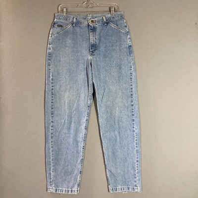 VTG Wrangler 90s baggy jeans Straight Cinched Back Size 12 (31x30) 2000s Light