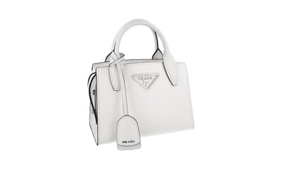 PRADA SAFFIANO SHOULDER BAG HANDBAG 1BA269 WHITE LEATHER NEW PRADA SAFFIANO SHOULDER BAG HANDBAG 1BA269 WHITE LEATHER NEW