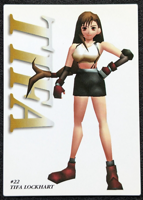 TIFA LOCKHART FINAL FANTASY7 CARDDASS BANDAI 1997 SQUARE No.22