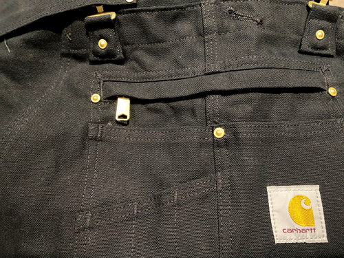 Tuta uomo Carhartt relaxed fit bavaglino anatra nero modello R01 misura 38 x 32 - Foto 5 di 7