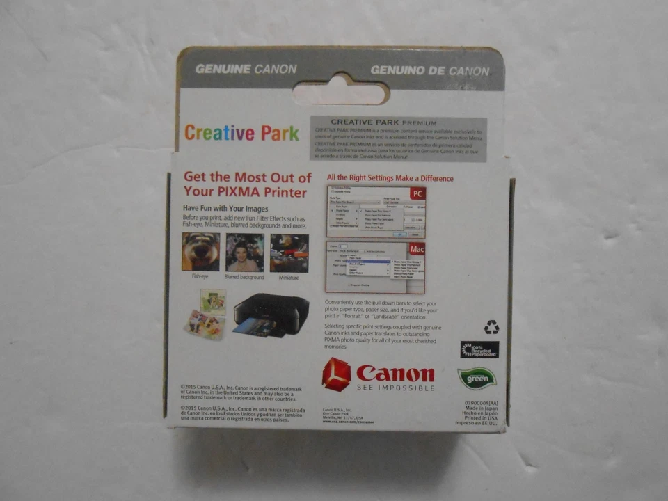 Canon Pixma CLI 271 Ink Cartridge 4 Pack Black Yellow Cyan Magenta Genuine - Image 4 of 4