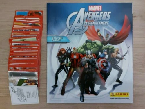 Stickers, albums et paquets panini avengers