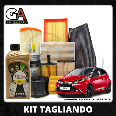 Kit Tagliando Filtri | Candele | Pastiglie Per Toyota Aygo 1.000 50kw - Foto 3
