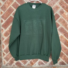 Vtg Jerzees Season Greetings Christmas Sweatshirt Size XL Crewneck Embossed