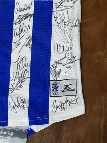 2012 North Melbourne Squad Hand Signed Jumper Licensed COA Jersey L Blades AFL - Picture 7 of 12