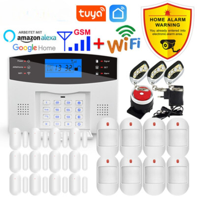 LOT WiFi Smart Home Alarm System GSM Security Burglar Host 433MHz WirelessSensor