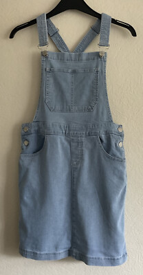 MISS SELFRIDGE Light Blue Denim Dungaree Dress, UK 10 | eBay