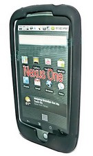 Cover TPU silicone custodia cellulare guscio nero per HTC Google Nexus One