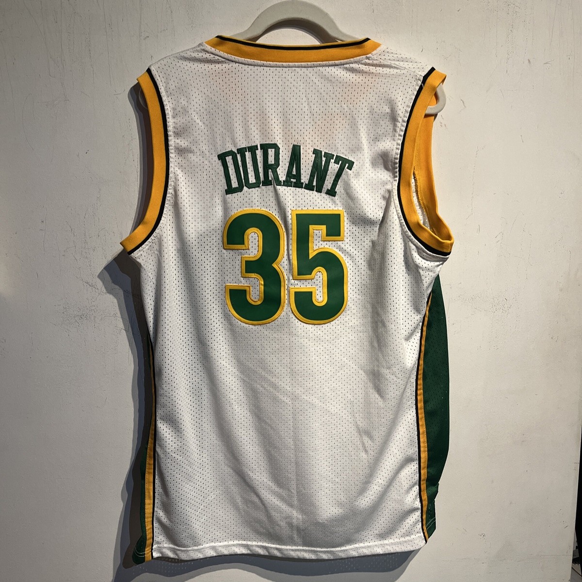 SEATTLE SUPERSONICS DURANT 35番 ジャージ Kevin Durant #35 Seattle Sonics Adidas Jersey +Length Mens