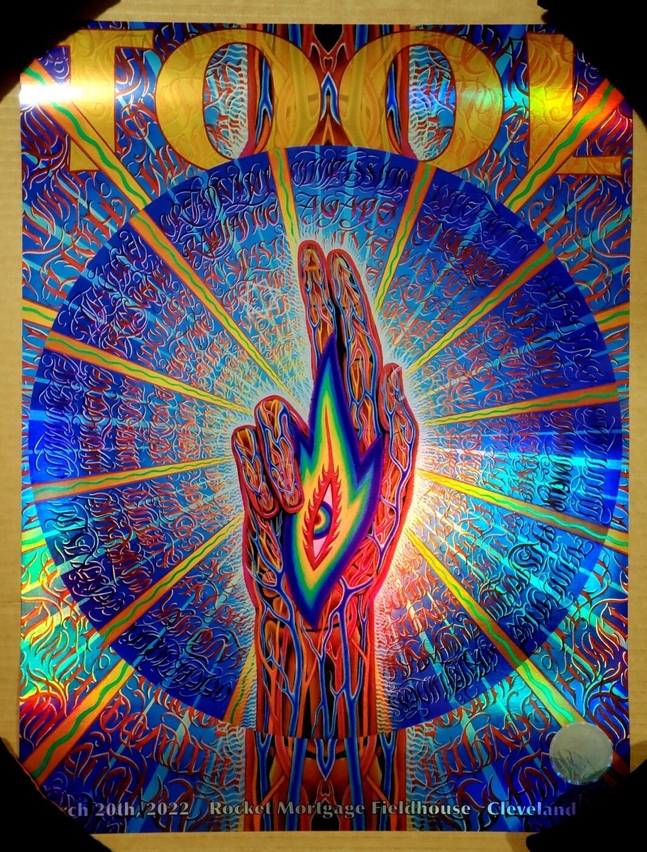 Alex gray 直筆サイン入りポスター Tool Poster Cleveland, OH Poster Print Art Signed by Alex Grey