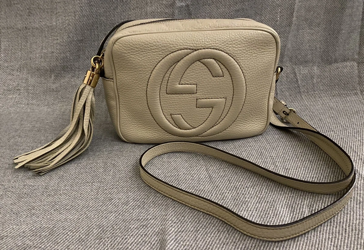 Gucci disco shop bag tan