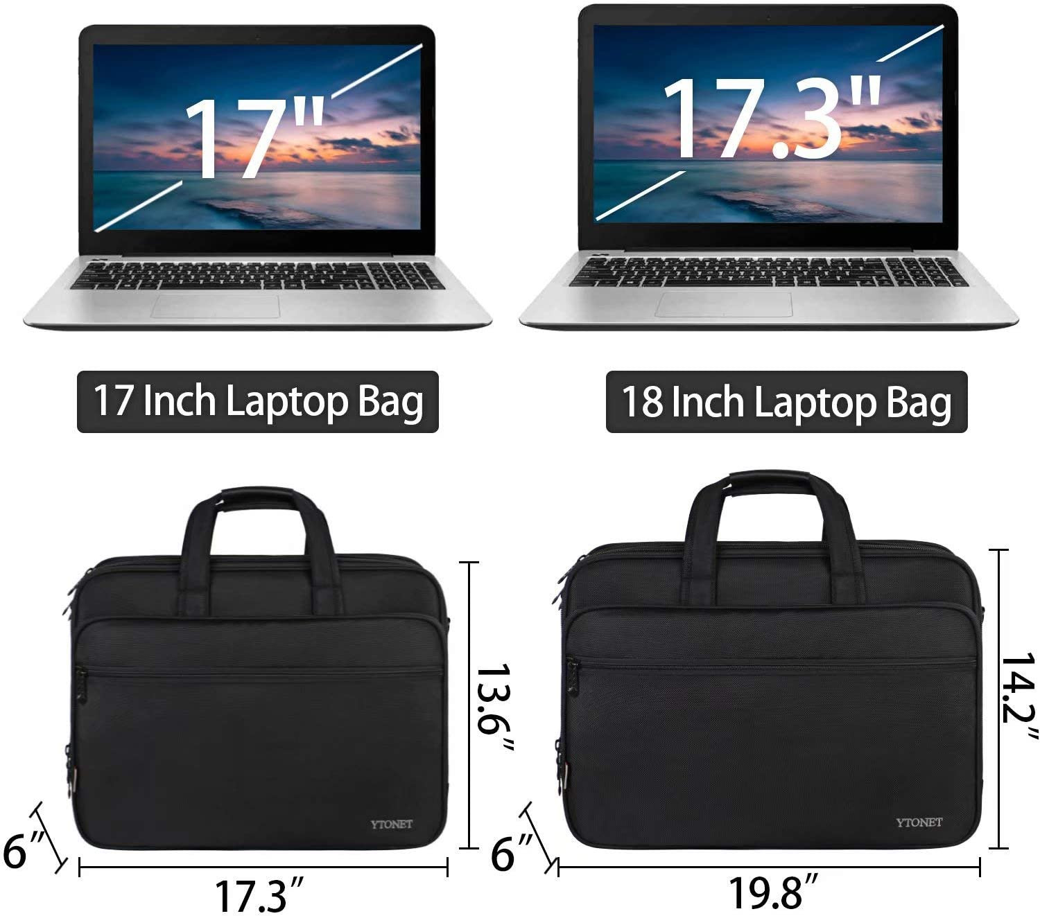 Laptop Briefcases for Men, 17 Inch Expandable Briefcase Computer Bags for Laptop