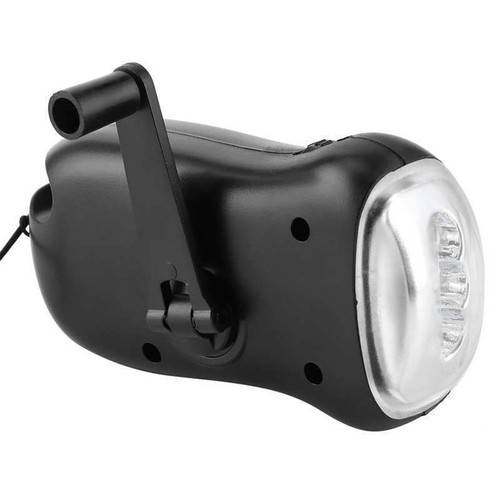 Linterna solar súper LED con linterna solar de manivela brillante de energía eólica manual para camping - Imagen 9 de 10