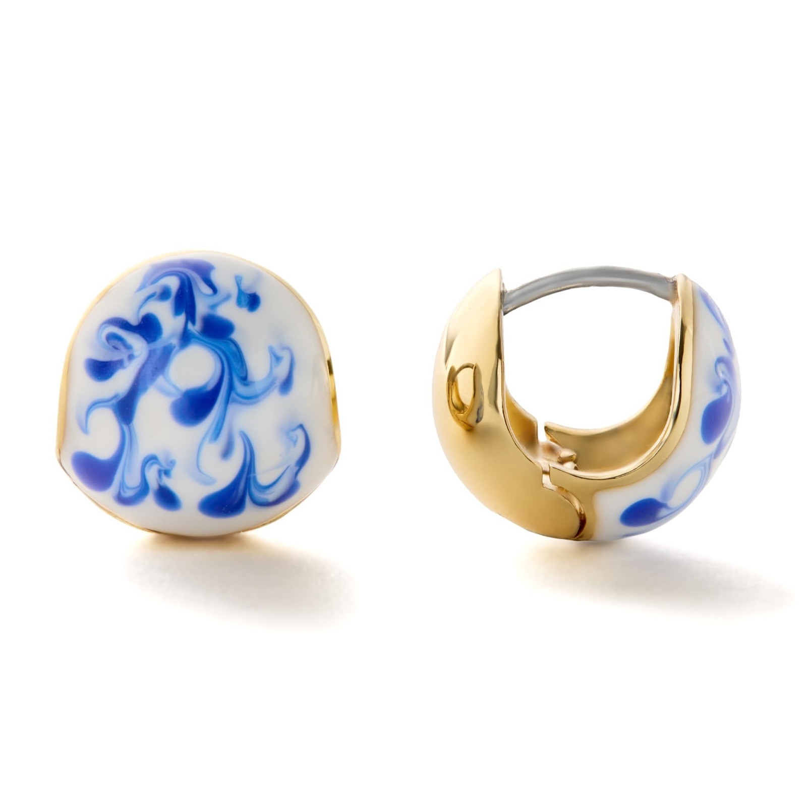 Ana Luisa Mini Abby Sphere Hoop Earrings - Classic Sphere Chunky Huggie Hoop ...