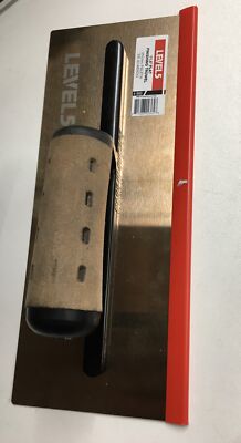 LEVEL5 Trockenbauwerkzeuge - 11,5'' 0,7 mm flache Kelle Edelstahl Ledergriff 4-960
