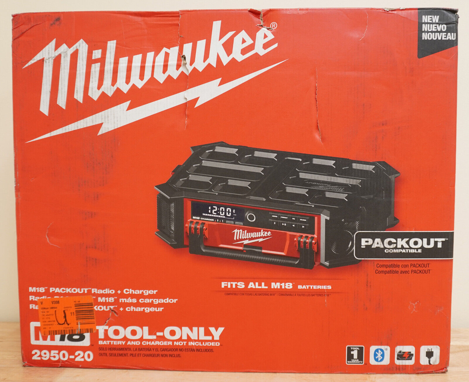 Milwaukee M18 2950-20 Radio/Charger (No Sound,Charger Works) Broken, FIx
