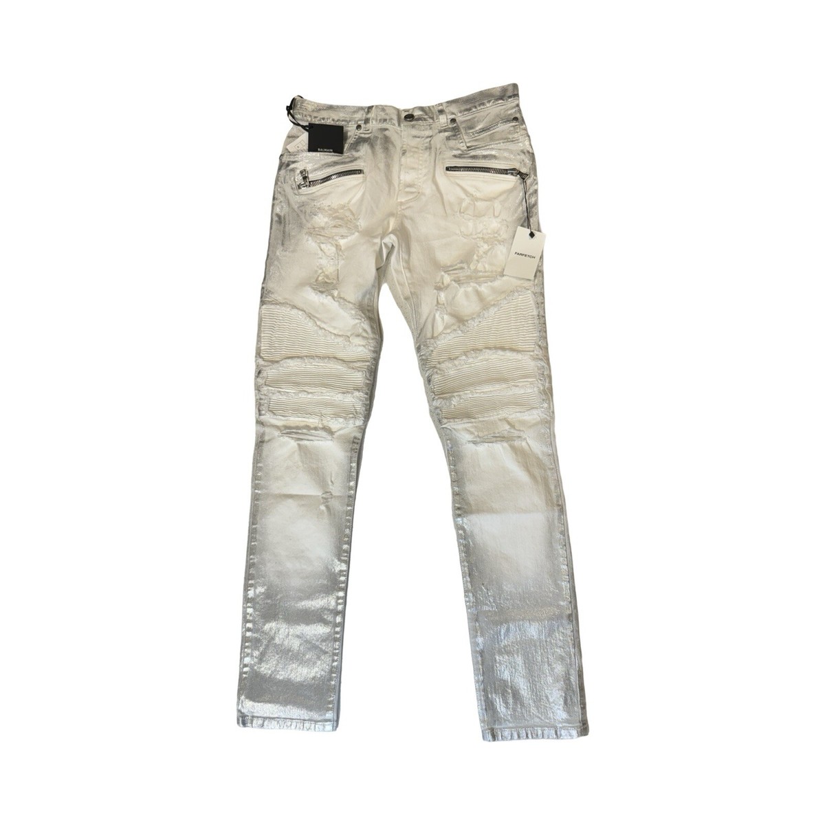 BALMAIN ZIP TAPERED JEANS SIZE 30 | eBay