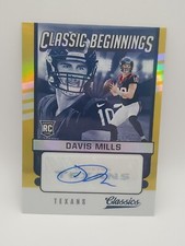 2021 Panini Classics - Classic Beginnings Rookie Auto 36/50 Gold Davis Mills RC
