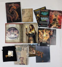 EverQuest 2 II Collectors Edition PC Game Tin w/ Coin Cloth Map Books - Complete