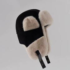 Men Outdoor Russian Ushanka Hat Faux Fur Earflap Trooper Trapper Winter