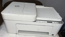 FOR PARTS OR REPAIRS HP Deskjet 4155e White All-in-One Printer POWERS ON