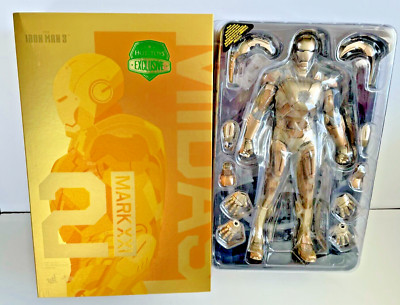 Hot Toys MMS 208 Iron Man 3 Mark 21 Midas 12'' Action Figure Complete