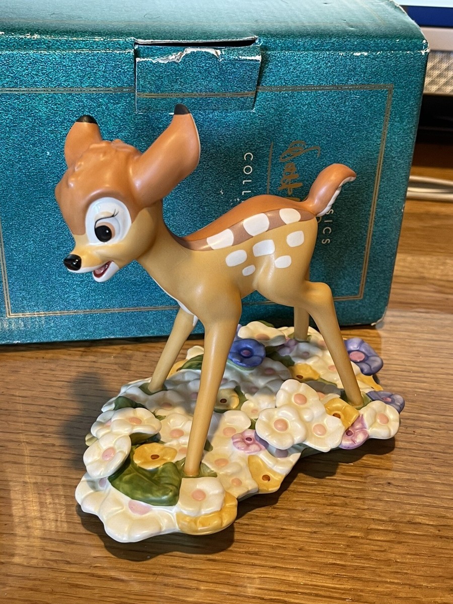 生産終了・希少 WDCC バンビ Bambi Purty Flower BAMBI WALT DISNEY CLASSIC COLLECTION Purty Flower Figurine