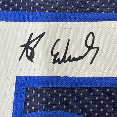 【PSA】 Anthony Edwards直筆サイン入りジャージ Framed Facsimile Autographed Anthony Edwards 33x42 Blue Reprint