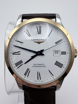 Longines Record Automatic 18k Gold Bezel 40mm - L2.821.5.11.2
